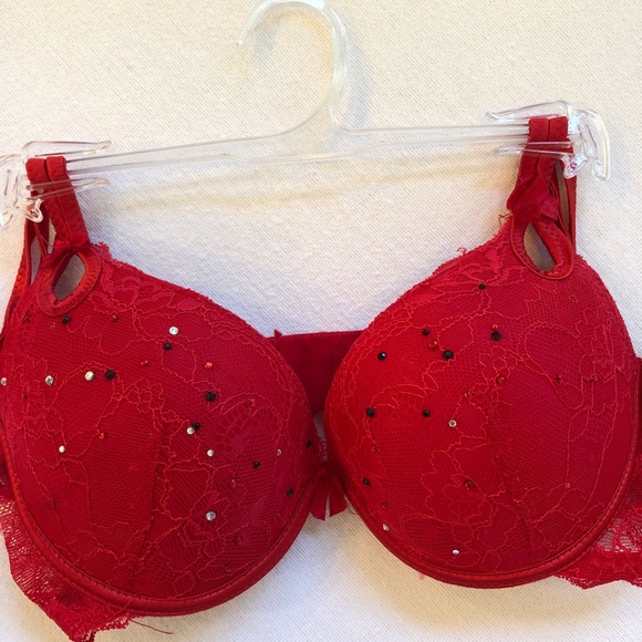 SALE 2/$20 Rampage Bra Panty Set Red...Lacy NWT - Picture 3 of 5